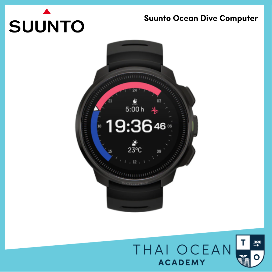 Ocean Computer Senter Suunto Ocean Dive Computer All Black With Tank Pod Set - Thai Ocean Academy