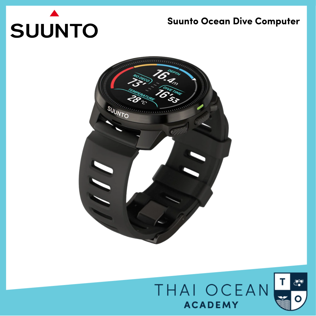 Ocean Computer Senter Suunto Ocean Dive Computer All Black With Tank Pod Set - Thai Ocean Academy