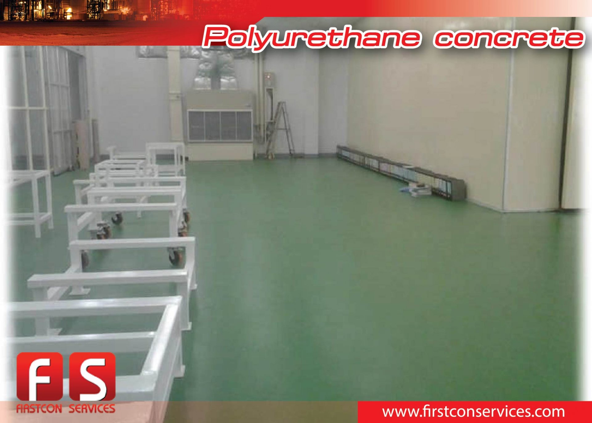 งานพื้น Polyurethane concrete@Thai Shimizu Company Limited