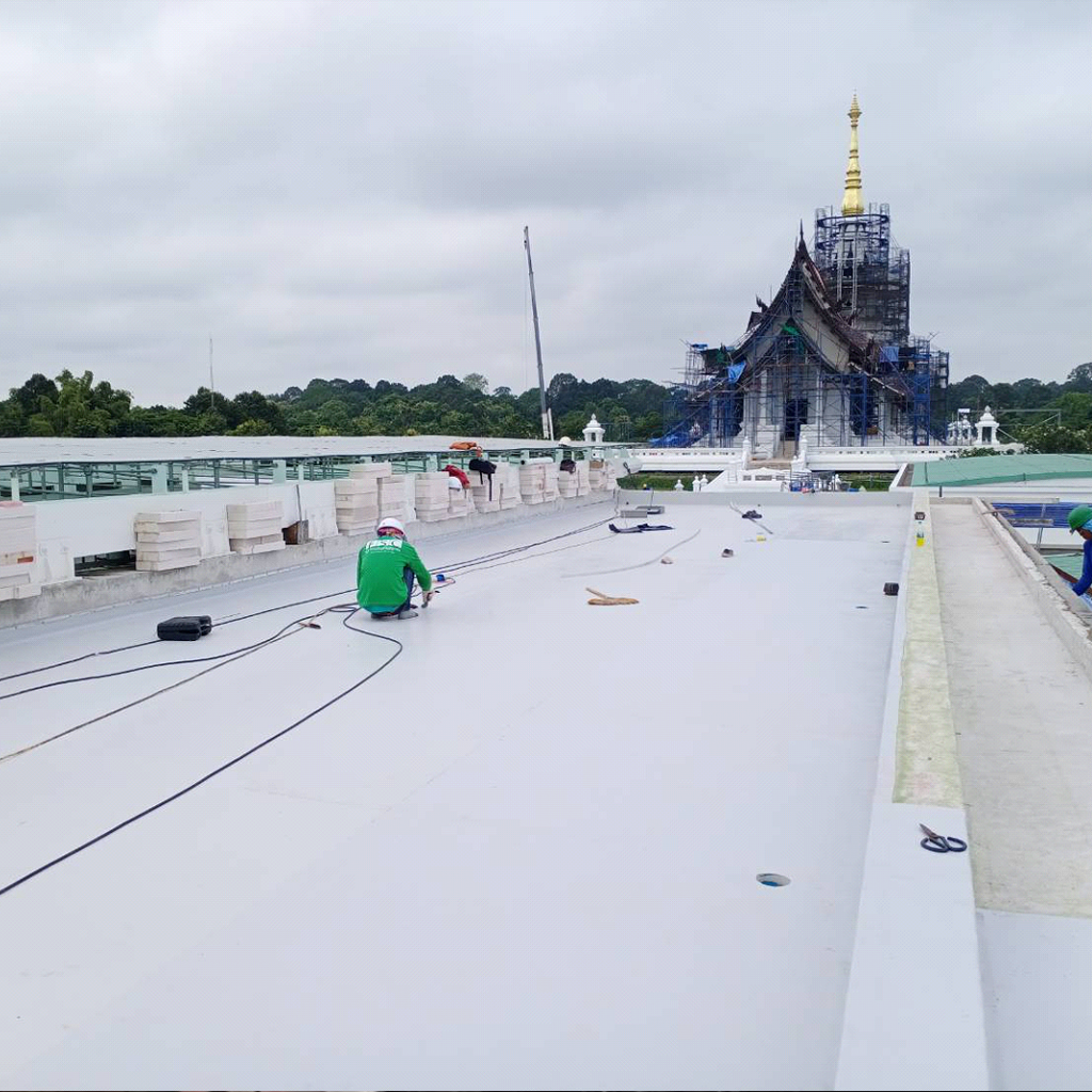 กันซึมชนิดแผ่น PVC TPO Membrane กันซึมชนิดแผ่น PVC TPO Membrane