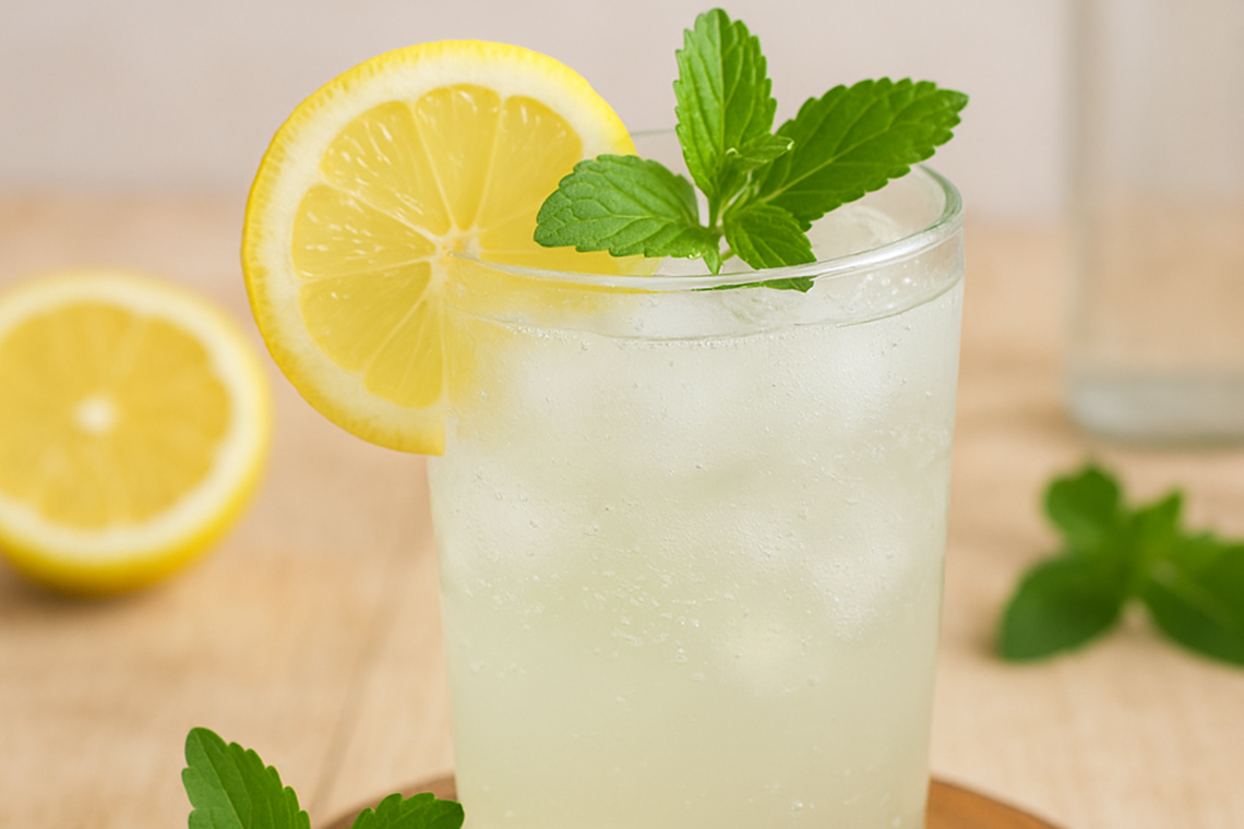 สูตร น้ำเลมอนหญ้าหวานโซดา สดชื่น หวานน้อย ดีต่อสุขภาพ