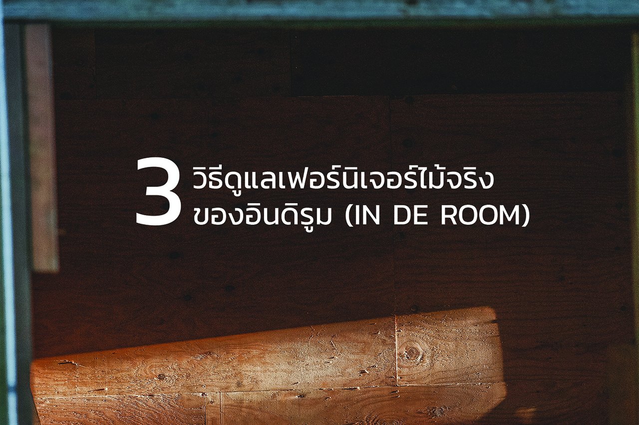 3 วิธีง่ายๆ ในการดูแลเฟอร์นิเจอร์ไม้จริงของอินดิรูม (In De Room)