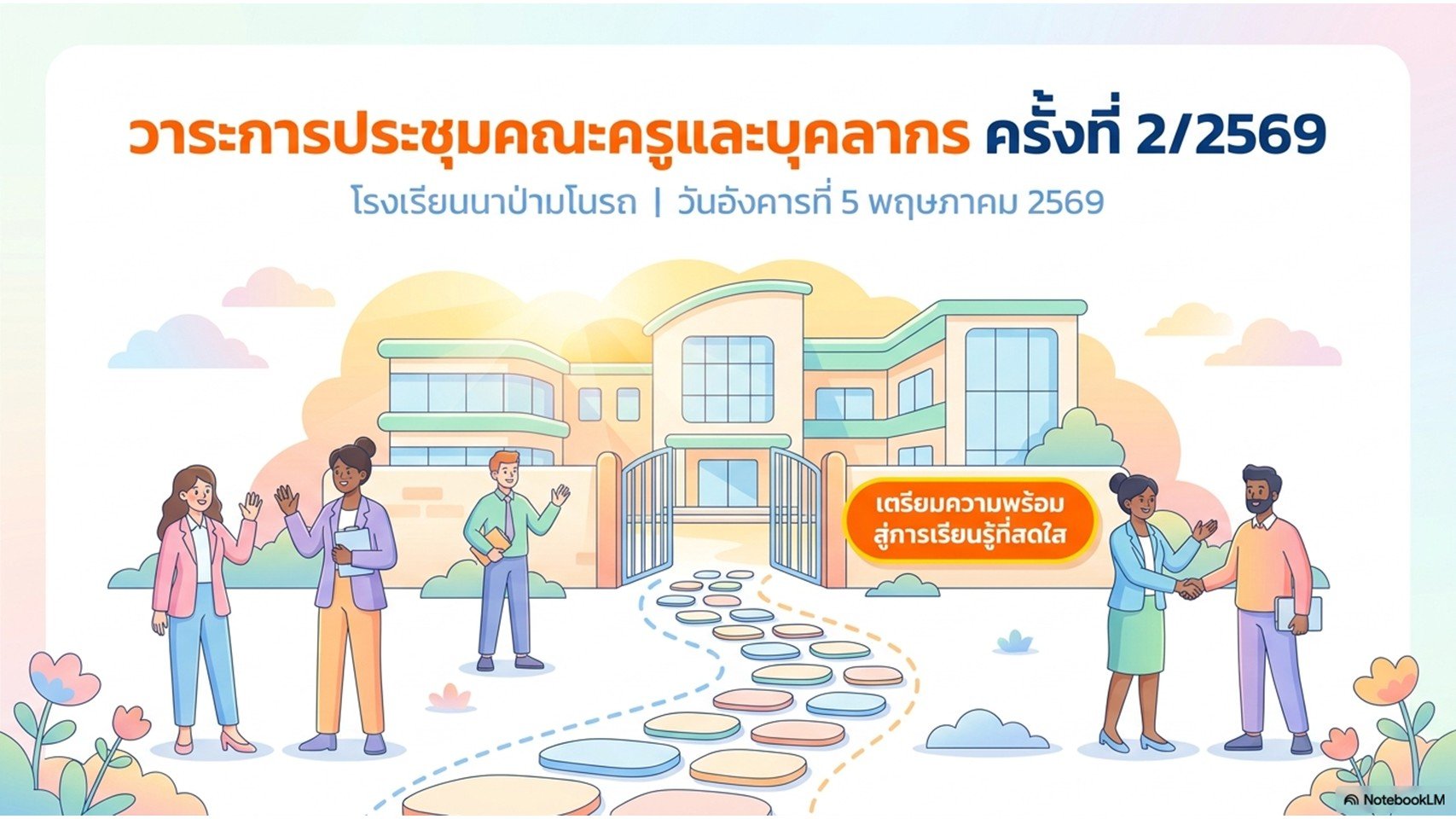 ประชุมครูฯ เตรียมพร้อมเปิดเรียน ภาคเรียนที่ 1/2569