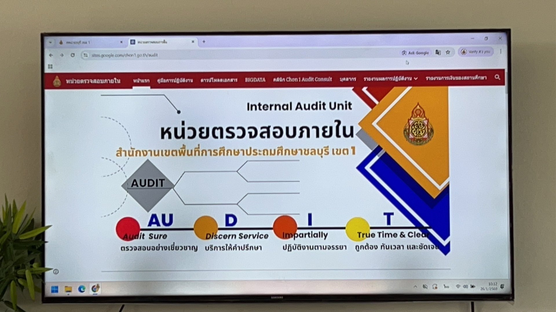 หน่วยตรวจสอบภายในติดตามตรวจสอบด้านการบริหารงบประมาณ การเงิน การบัญชี พัสดุ และการดำเนินงานของสถานศึกษา