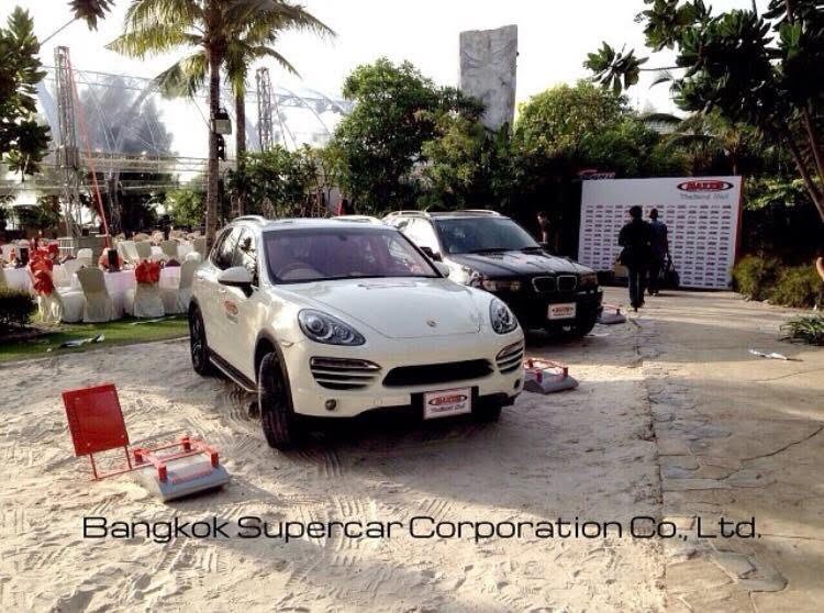 Porsche Cayenne ให้เช่า BMW X5 ให้เช่า ภาพจากงาน Event เปิดตัวยาง Maxxis ที่พัทยา