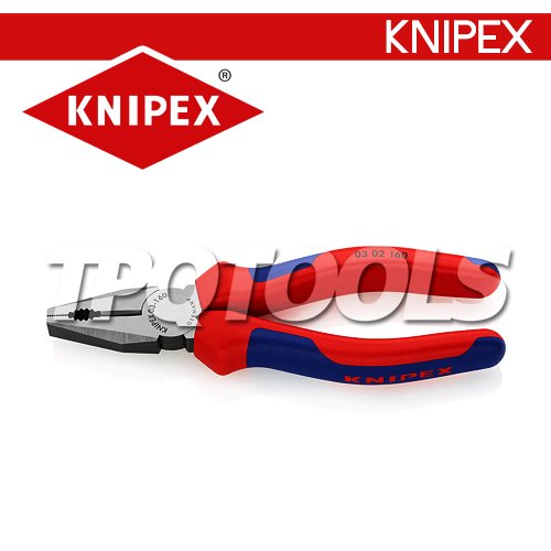 KN0302180 คีมปากจิ้งจกอเนกประสงค์ 180 มม.ด้าม TWOTONE "KNIPEX"