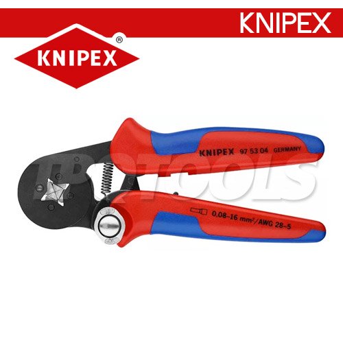 975304 KNIPEX 975304 คีมย้ำสลิป ขนาดย้ำได้ 0.08-10-16 SQMM. ความยาวทั้งตัว 180 ...
