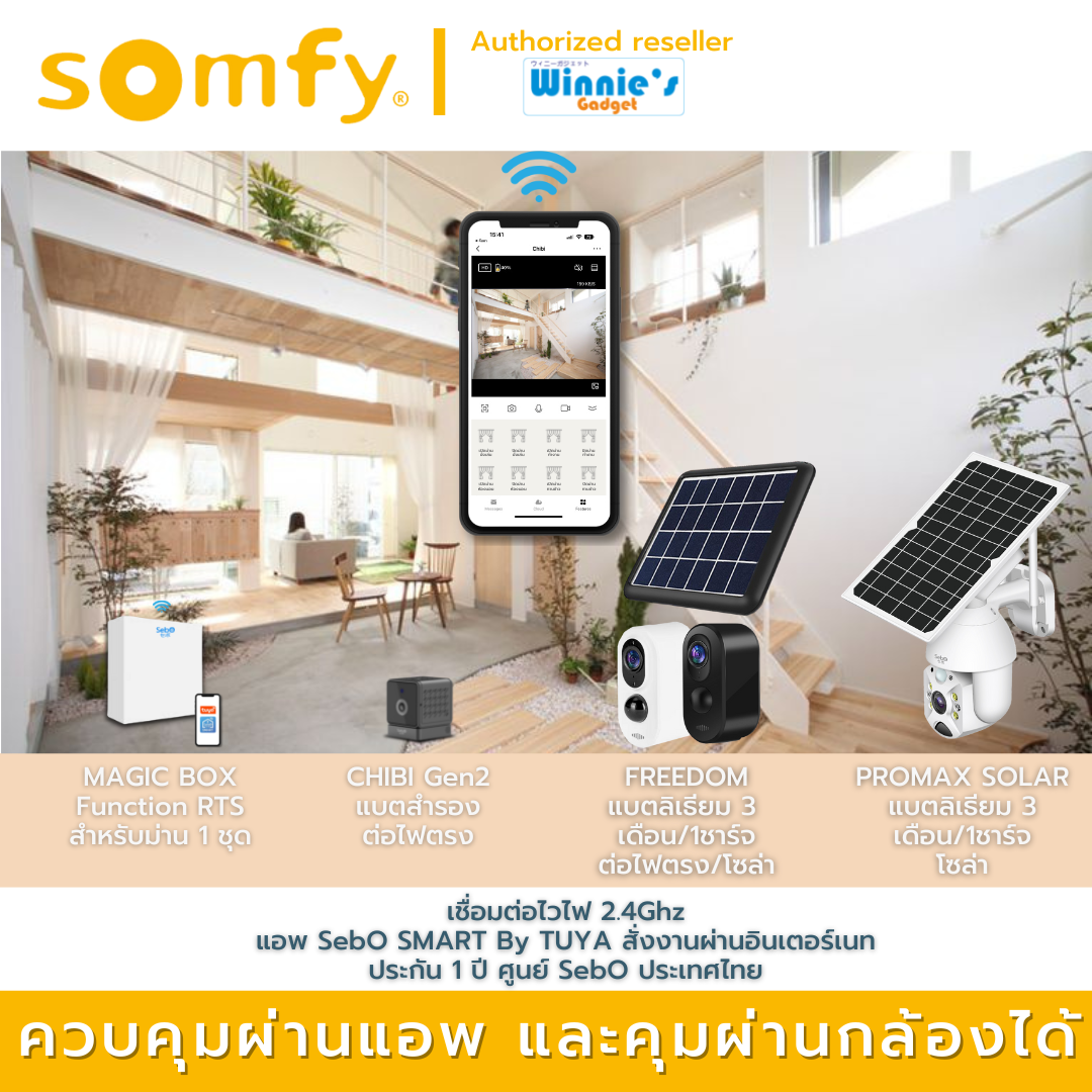 Somfy Glydea Rts Module Somfy GLYDEA ULTRA 60e RTS มอเตอร์ไฟฟ้าสำหรับม่านจีบ พร้อมชุดรับรีโมท ...