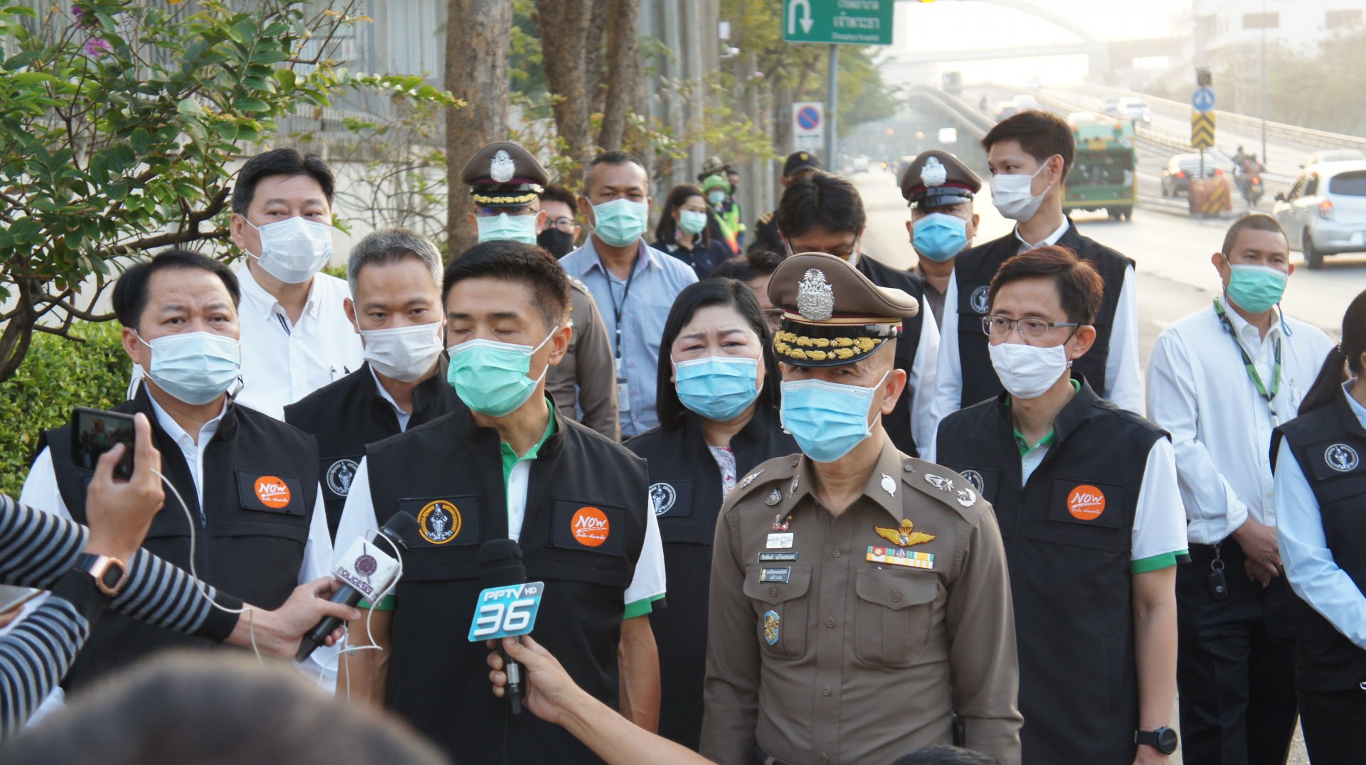 ตำรวจ-กทม.ลงพื้นที่ตรวจผิวถนน ปิดซ่อมก่อนเปิดใช้ตามปกติ 