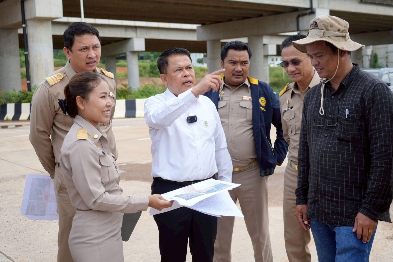 "อบจ.สงขลา"เกาะติดความคืบหน้า โครงการก่อสร้างถนนสายสำคัญ