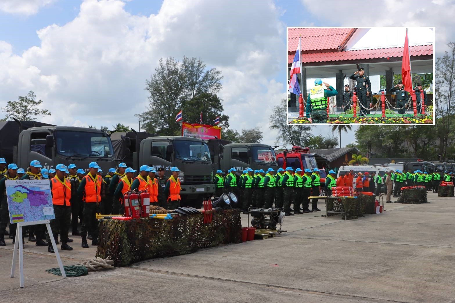 "บิ๊กทหาร"ลงพื้นที่ตรวจเยี่ยมกำลังพล กำชับงานบรรเทาสาธารณภัยช่วยเหลือปชช. "บิ๊กทหาร"ลงพื้นที่ตรวจเยี่ยมกำลังพล กำชับงานบรรเทาสาธารณภัยช่วยเหลือปชช.