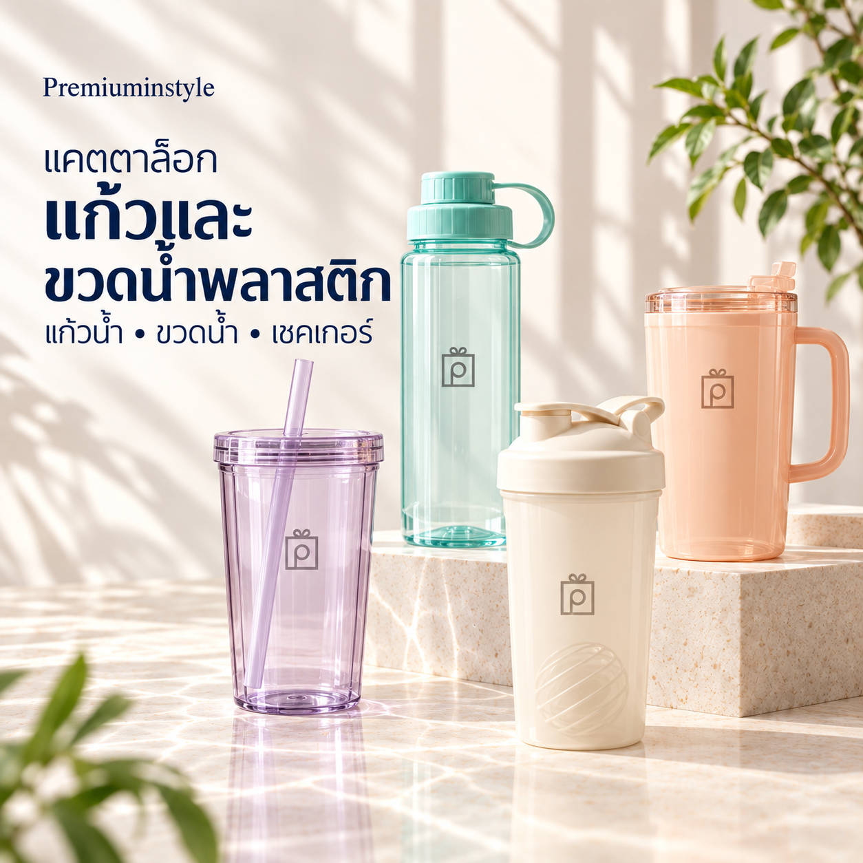 Catalog แก้วน้ำพลาสติก ขวดน้ำพลาสติก Shaker