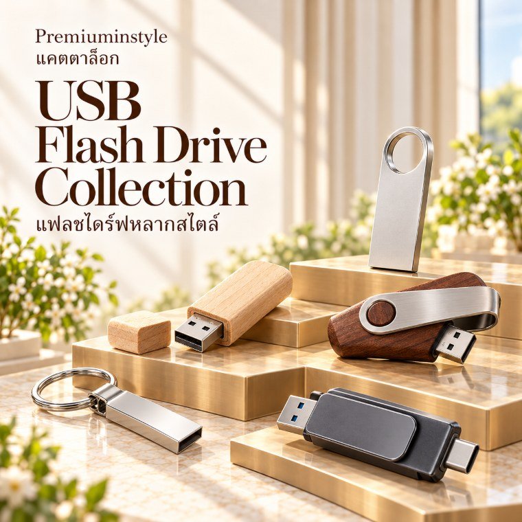 USB Flash Drive แฟลชไดร์ฟ โลหะ  ไม้ หนัง ปากกา พลาสติก OTG flashdrive