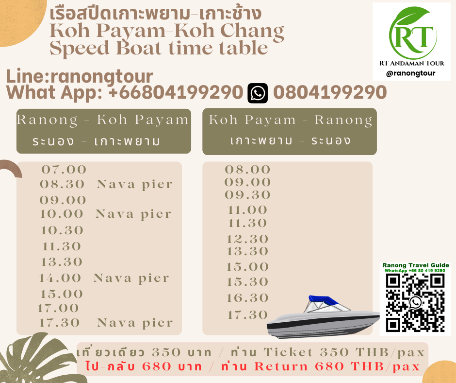 Koh Payam เรือเกาะพยาม