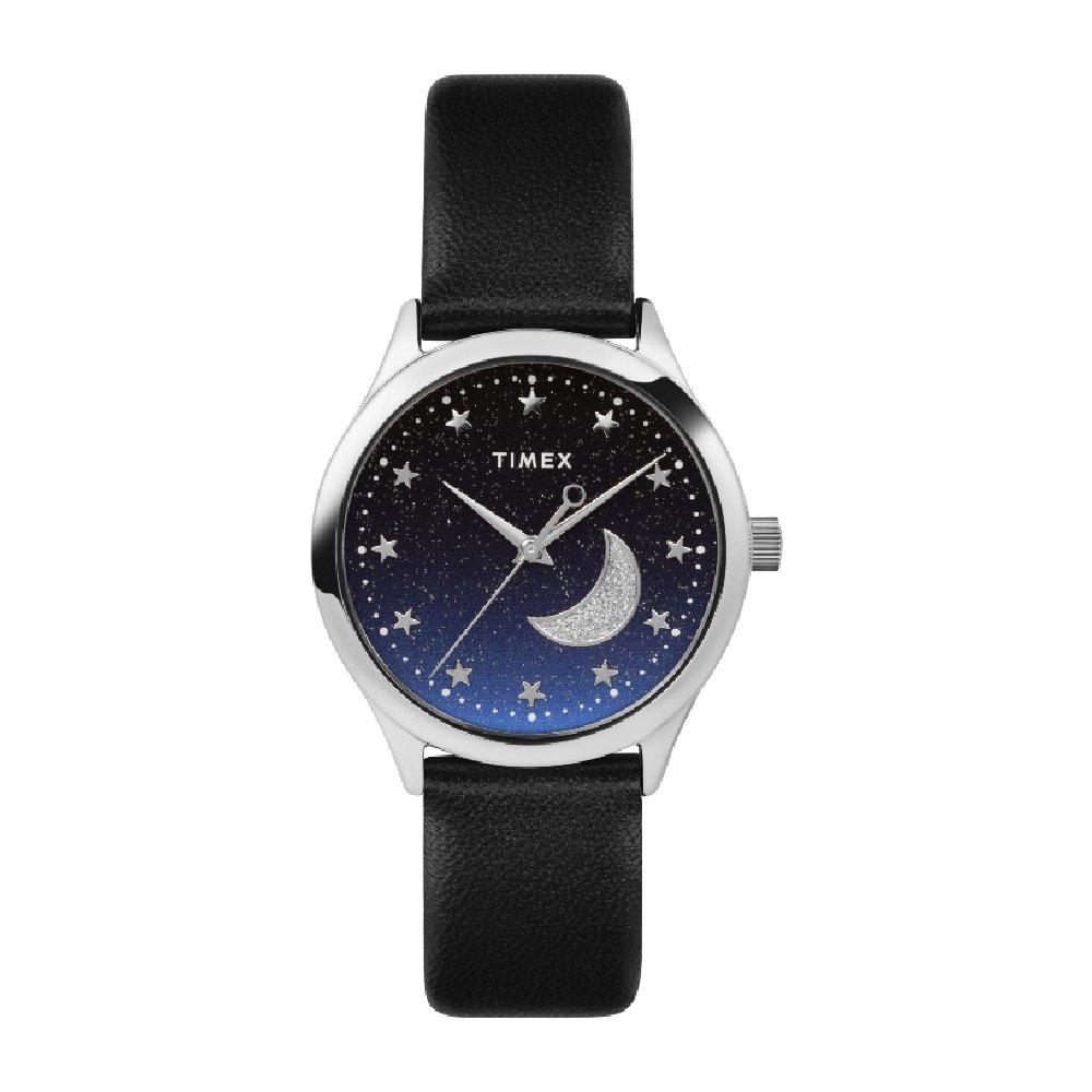 Timex W22 CELESTIAL SILVER BLUEนาฬิกาข้อมือผู้หญิง สีเงิน/น้ำเงิน