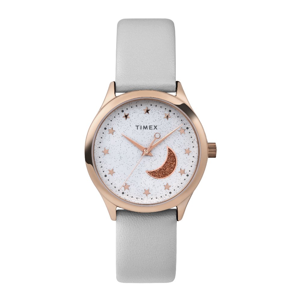 Timex W22 CELESTIAL RGOLD WHITEนาฬิกาข้อมือผู้หญิง ขาว