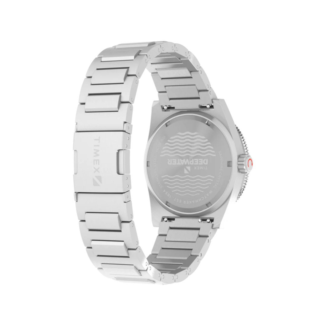 Orologio Uomo TIMEX DEEP WATER REEF TW2W95200 Bracciale Acciaio Nero Sub 200mt Orologio Uomo TIMEX DEEP WATER REEF TW2W95200 Bracciale Acciaio Nero Sub 200mt