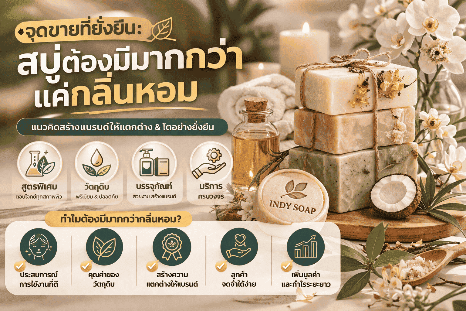 สบู่ต้องมีมากกว่ากลิ่นหอม