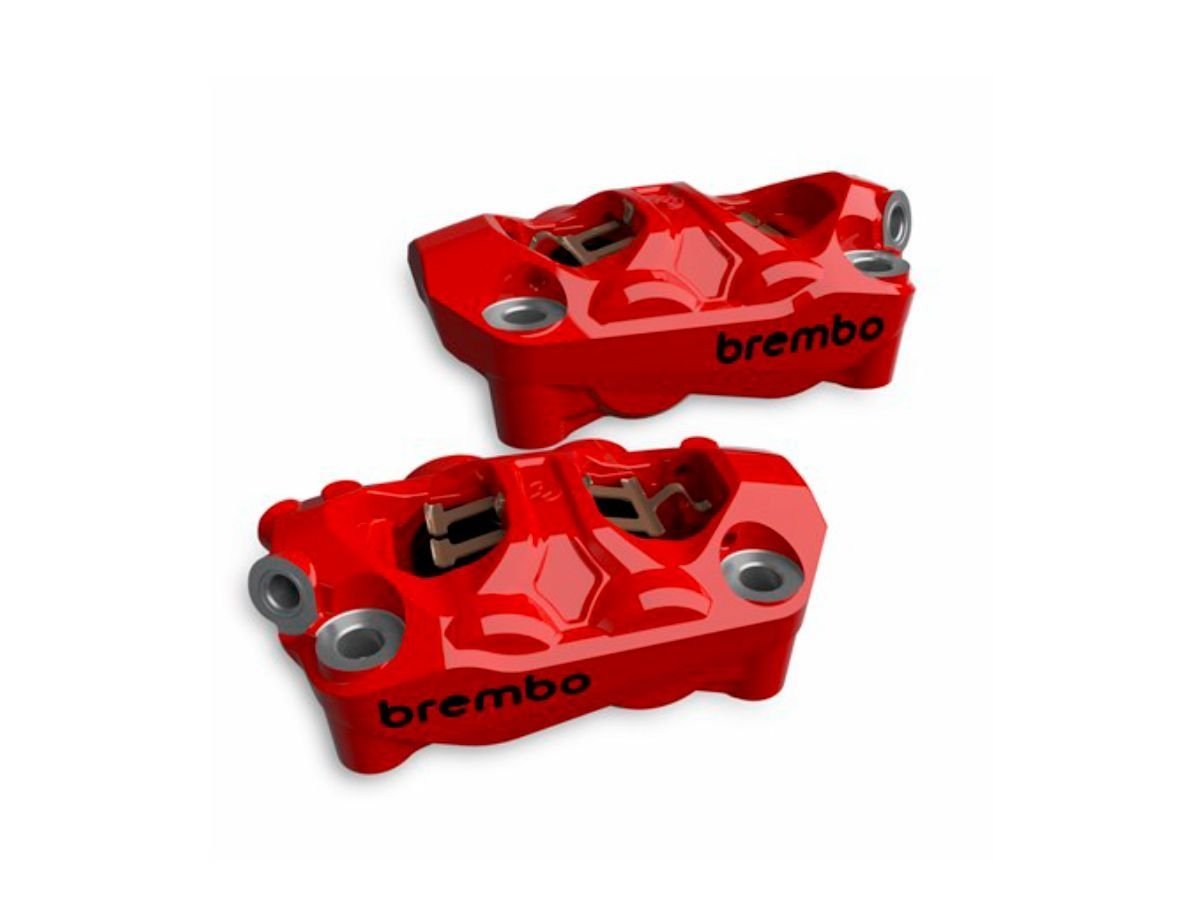 BREMBO HYPURE RED 100MM FRONT BRAKE CALIPER ปั๊มเบรคเบรมโบ้สีแดง 100MM