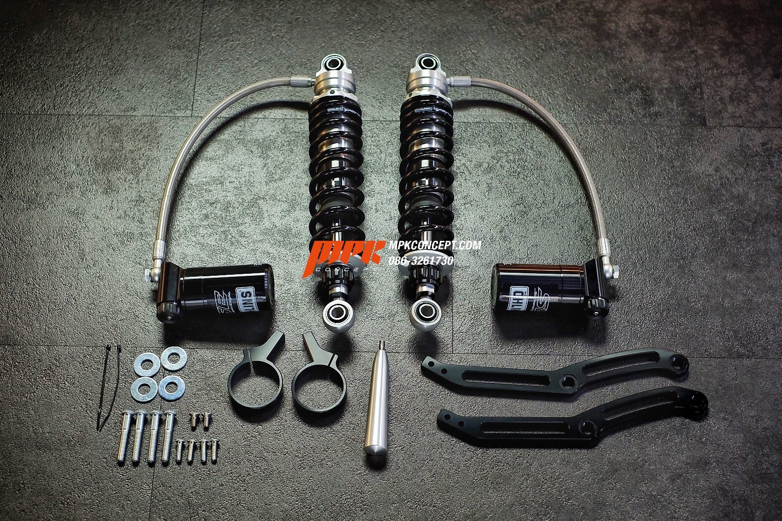 OHLINS REAR SHOCK ABSORBER HD 045 HARLEY TOURING-BLACK โช๊คหลังโอลินสี ...