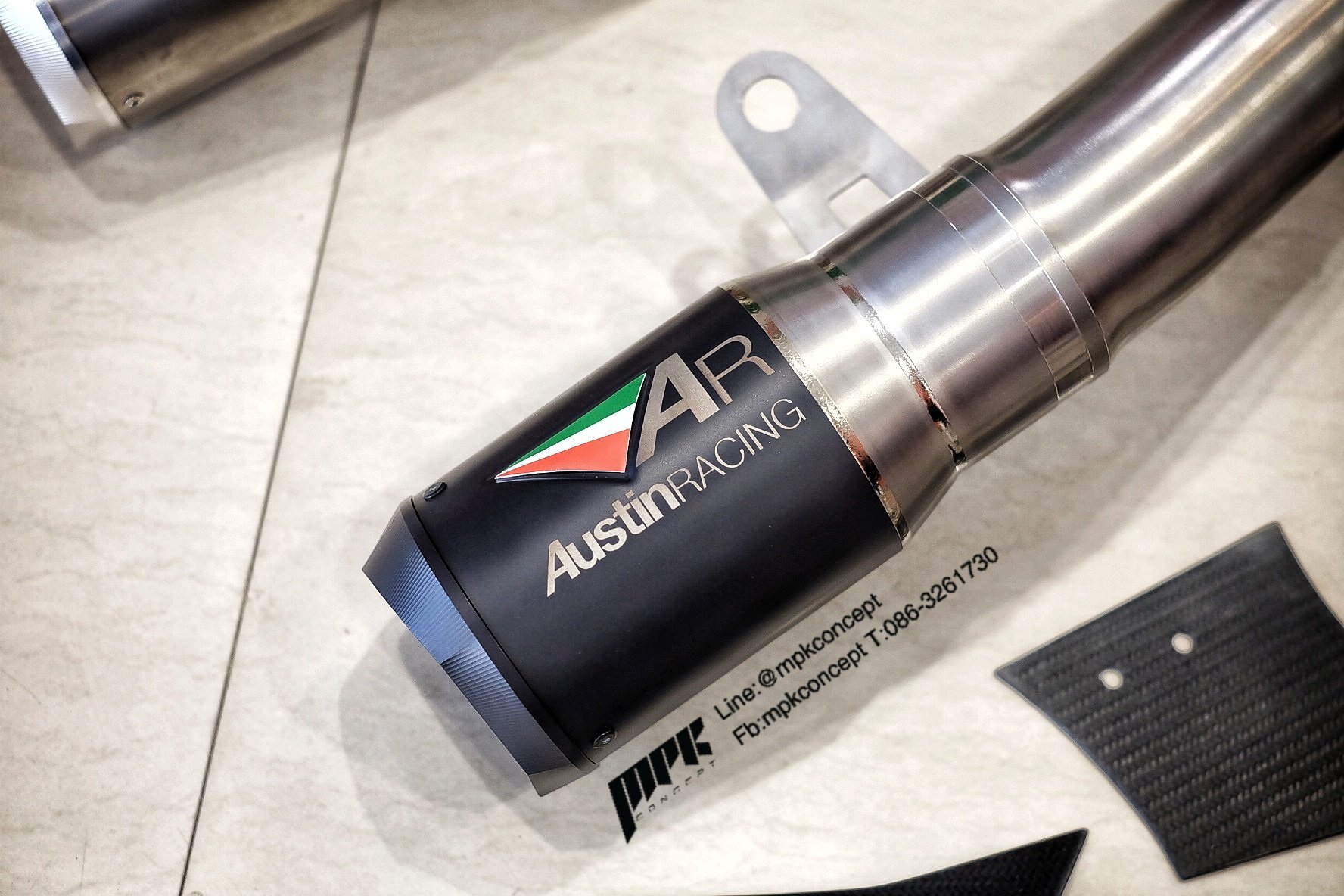 AUSTIN RACING GP1R DECAT BLACK CERAMIC EXHAUST BMW S1000RR 2019+