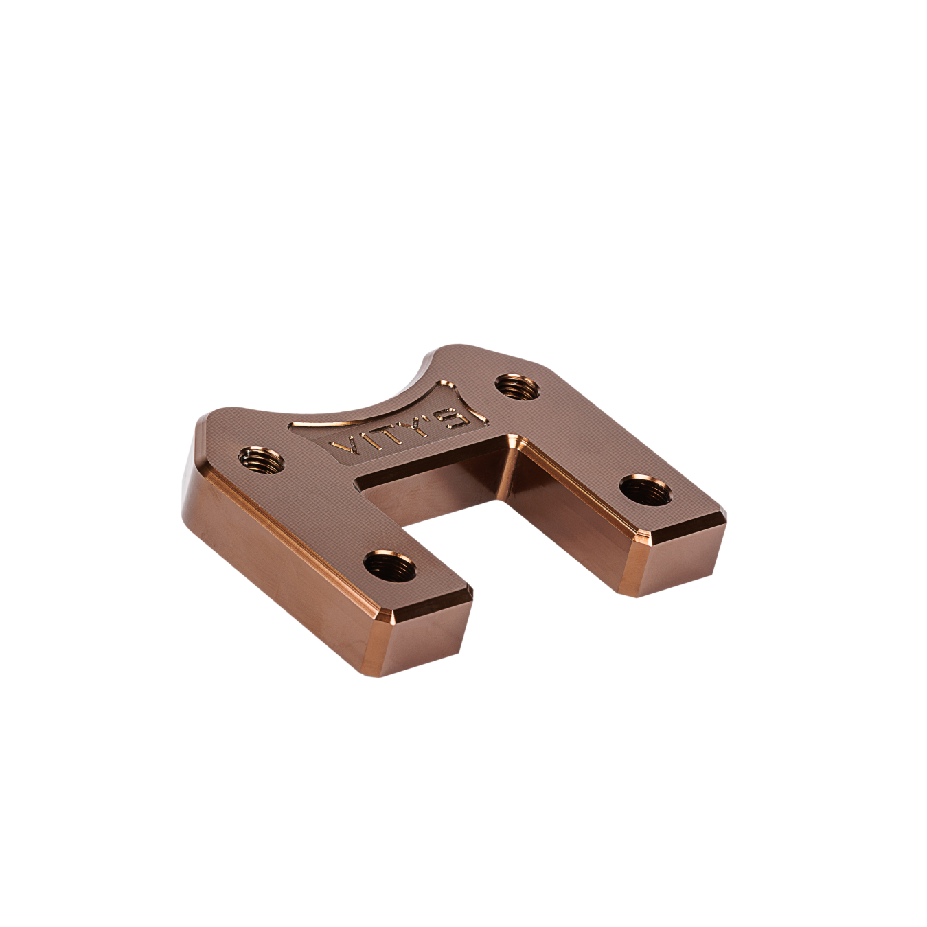 VITYS DESIGN RISER PULL BACK BRACKET BRONZE ANODIZED FOR HARLEY DAVIDSON SOFTAIL LOW RIDER S, TOURING ROAD GLIDE