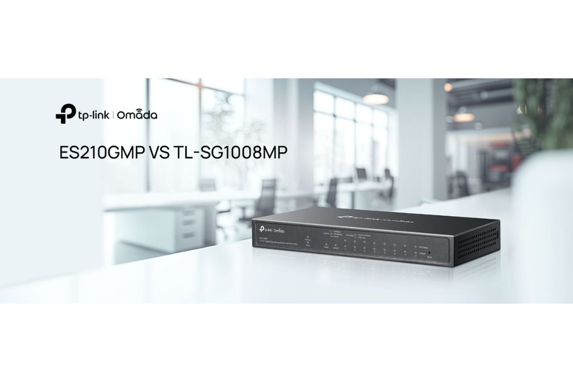ตารางเปรียบเทียบระหว่างสวิตช์ TP-Link รุ่น ES210GMP และ TL-SG1008MP