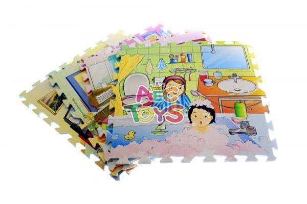 โฟมปูพื้นจัมโบ้ กิจกรรมภายในบ้าน ขนาดต่อแผ่น 60x60 ซม จำนวน 4 แผ่นต่อชุด