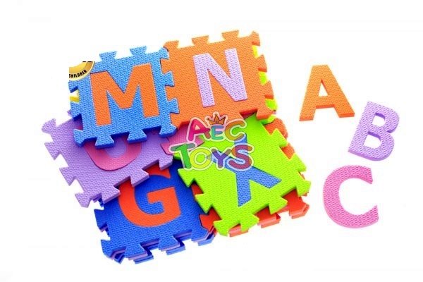 จิ๊กซอว์โฟม ตัวอักษร A-Z ขนาด 15x15 ซม.