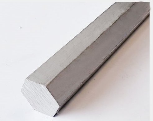 อลูมิเนียม หกเหลี่ยม ขนาด 1.1/2" เกรด 6063 Aluminium hexagon bar แบ่งขายความยาว 10 เซนติเมตร