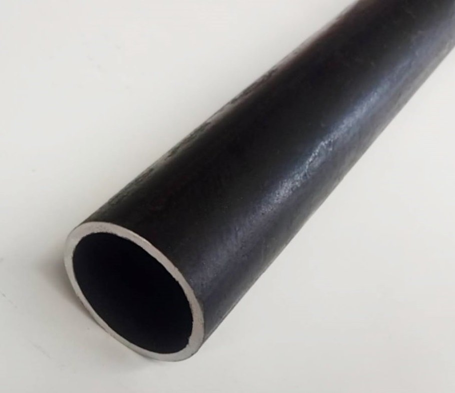 ท่อสตีมดำ 1/2 นิ้ว เบอร์ #40 ไม่มีตะเข็บ (ประมาณ วัดนอก21.34 มิล หนา 2.11มิล) แป๊ปสตีมดำ Steam Pipe แบ่งขายความยาว 10 เซนติเมตร