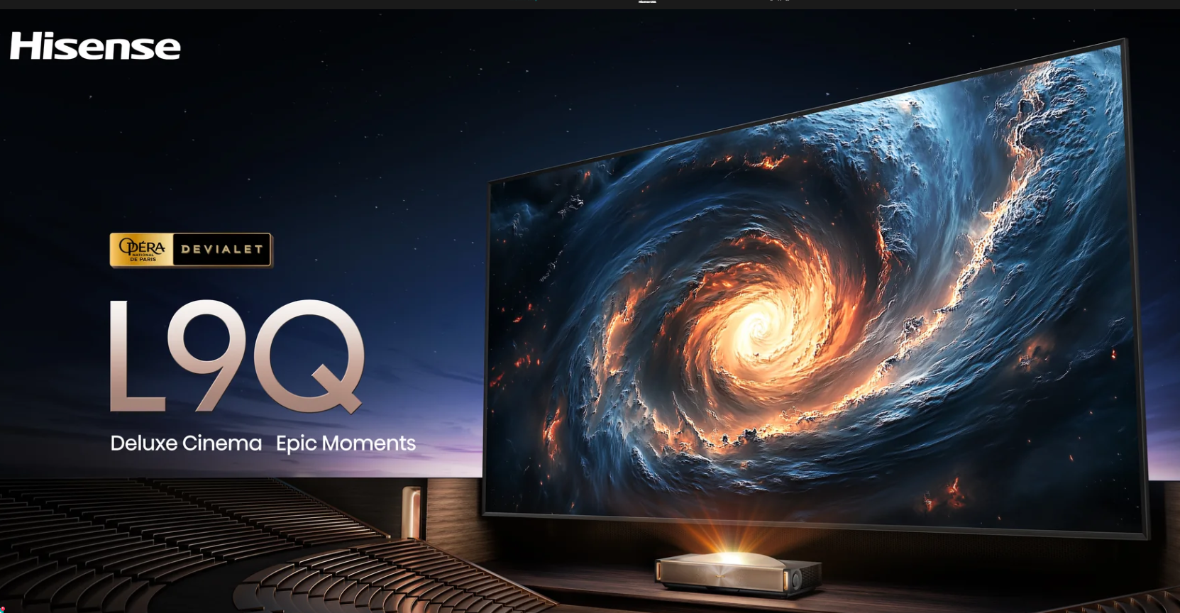 Hisense L9Q 4K Triple Laser Ultra Short Throw Projector