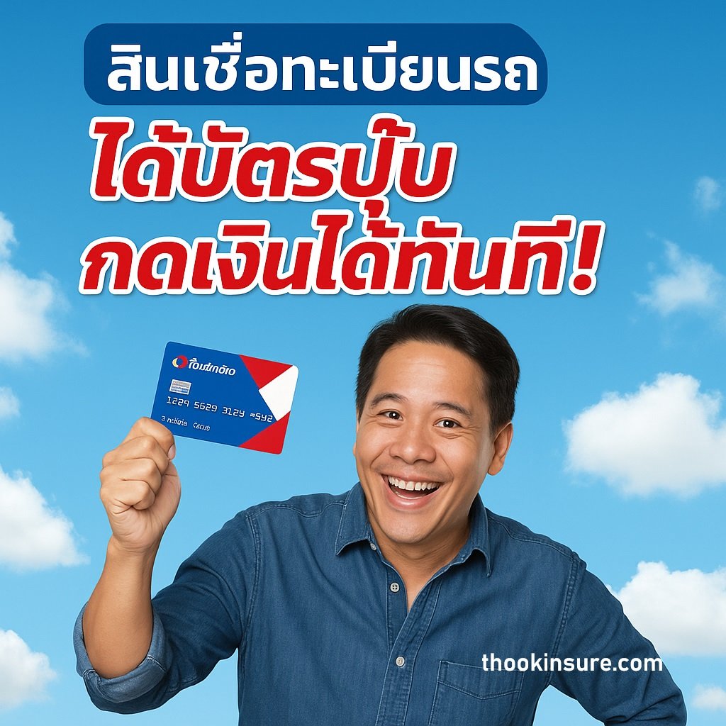 ขอสินเชื่อทะเบียนรถกับเงินติดล้อ รับเงินไวพร้อมบัตรติดล้อ ออนไลน์
