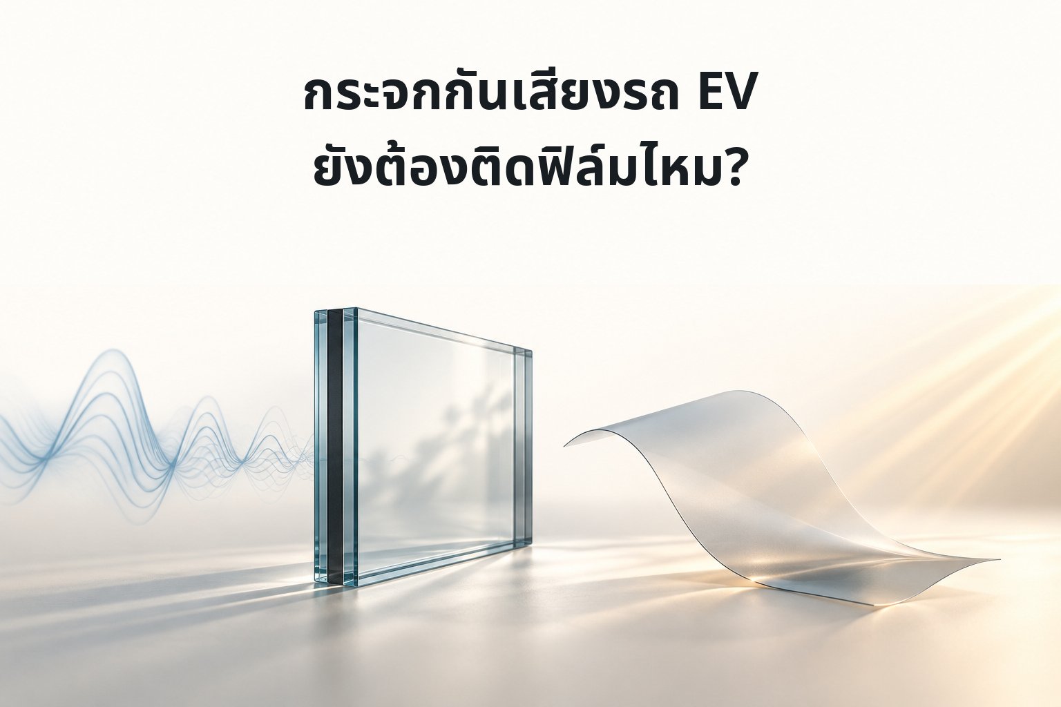 กระจกกันเสียงรถ EV ยังต้องติดฟิล์มไหม? แยก Acoustic Glass กับการกันร้อนก่อนเลือก First Class