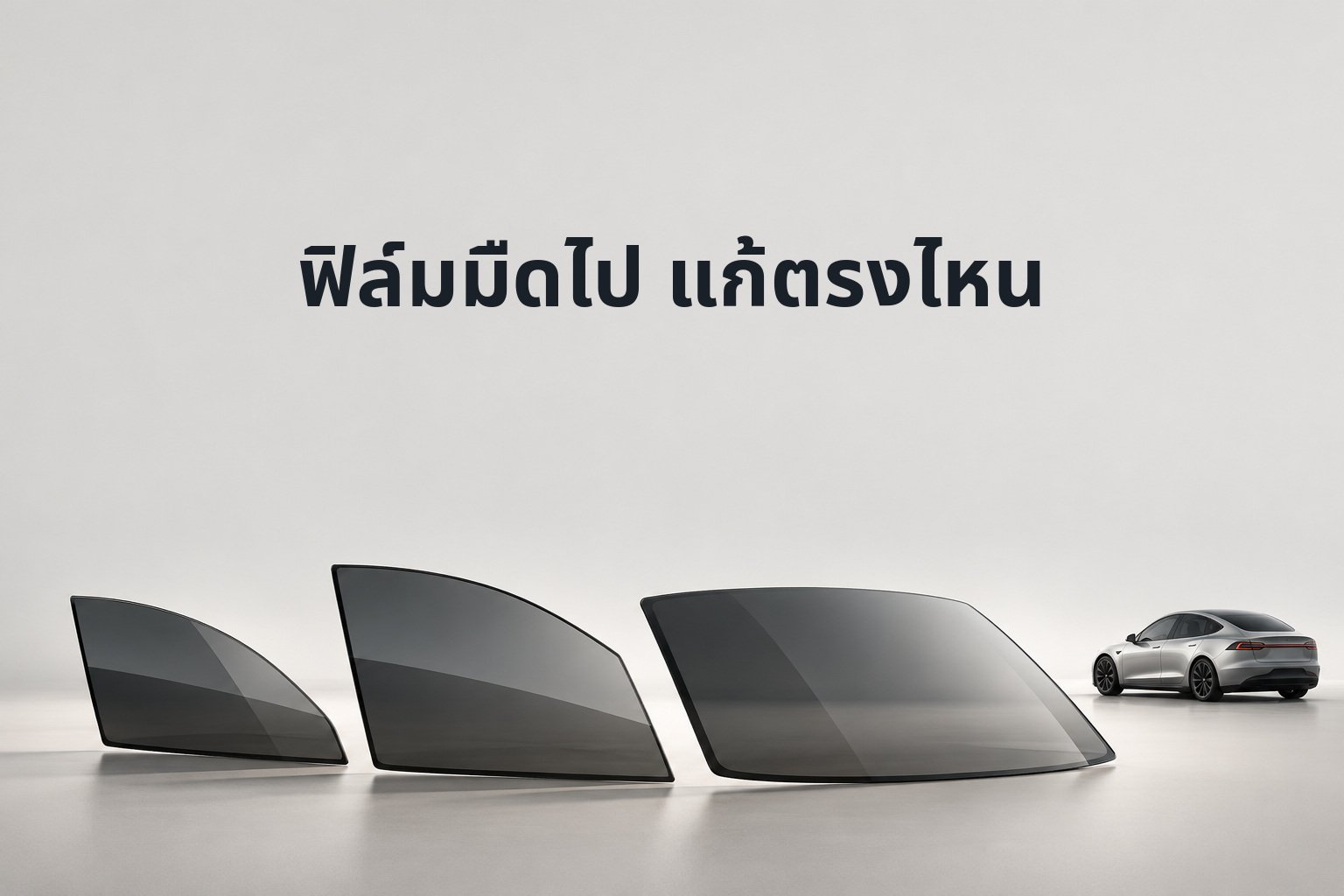 ติดฟิล์มรถ EV แล้วมืดเกินไป ควรเปลี่ยนทั้งคันหรือเฉพาะบาน?