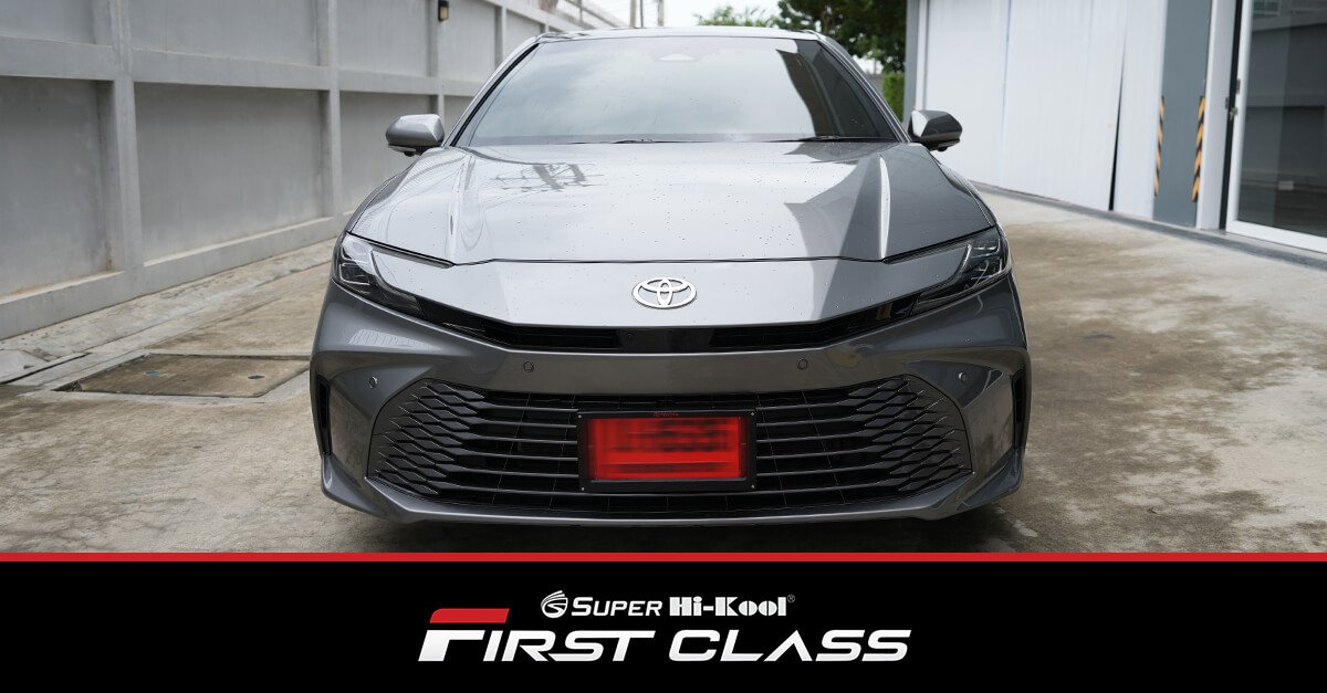 All NEW Toyota Camry HEV Premium Luxury ติดตั้งฟิล์มกรองแสง Super Hi-Kool FIRST CLASS รหัส FC30 | FC20 | FC15 | FC05