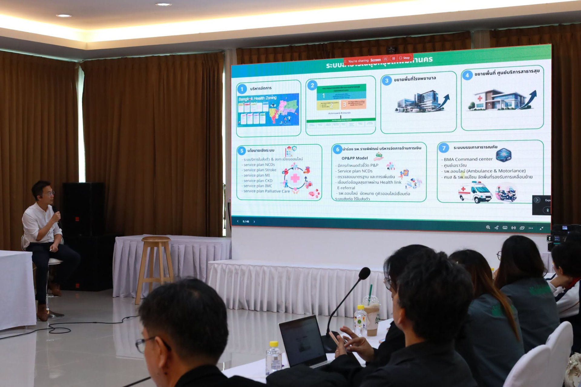 จัดประชุมเครือข่ายหน่วยบริการรูปแบบใหม่ เพื่อร่วมกันวางแผนพัฒนาระบบบริการสุขภาพระดับปฐมภูมิ