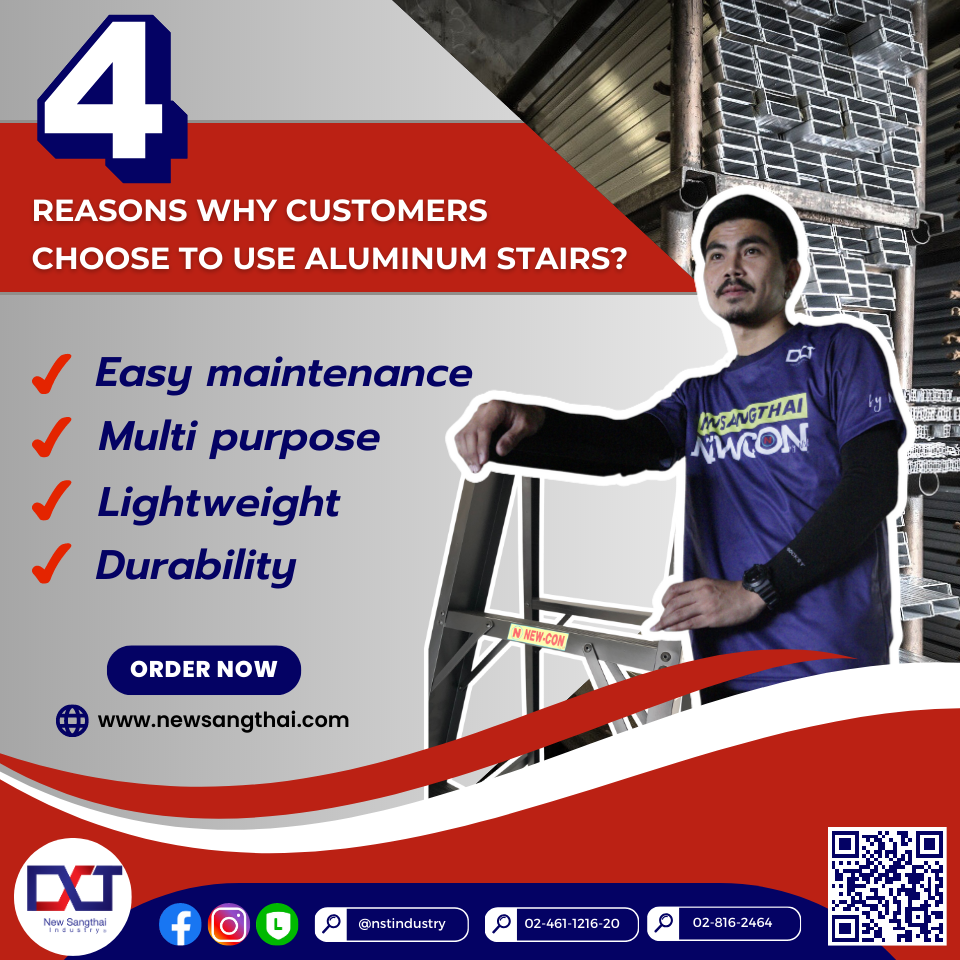 4 reasons why customers choose to use aluminum stairs? 4 reasons why customers choose to use aluminum stairs?