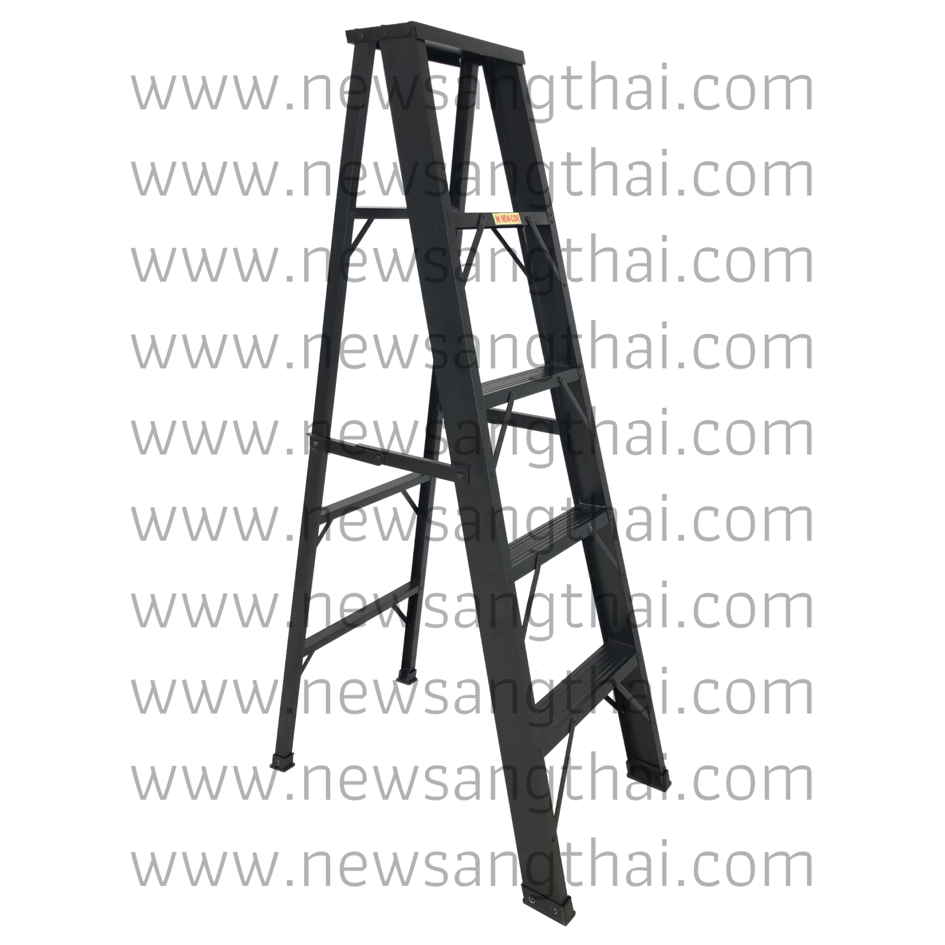 Newcon Black Folding Ladder newsangthai