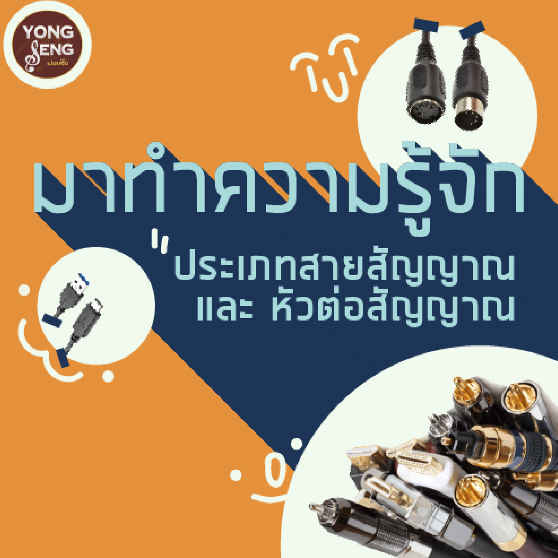 ประเภทของสายสัญญาณ และหัวต่อสัญญาณ ประเภทของสายสัญญาณ และหัวต่อสัญญาณ