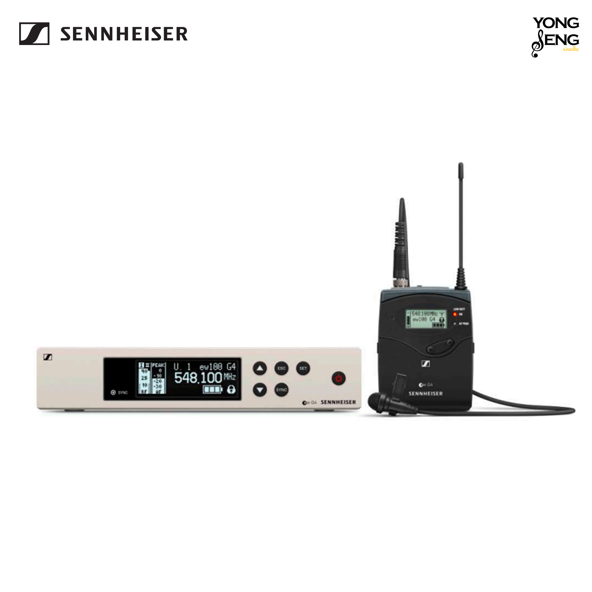 Sennheiser EW100 G4 BASE SK-S-C-TH +ME 4-N Lavalier Sets