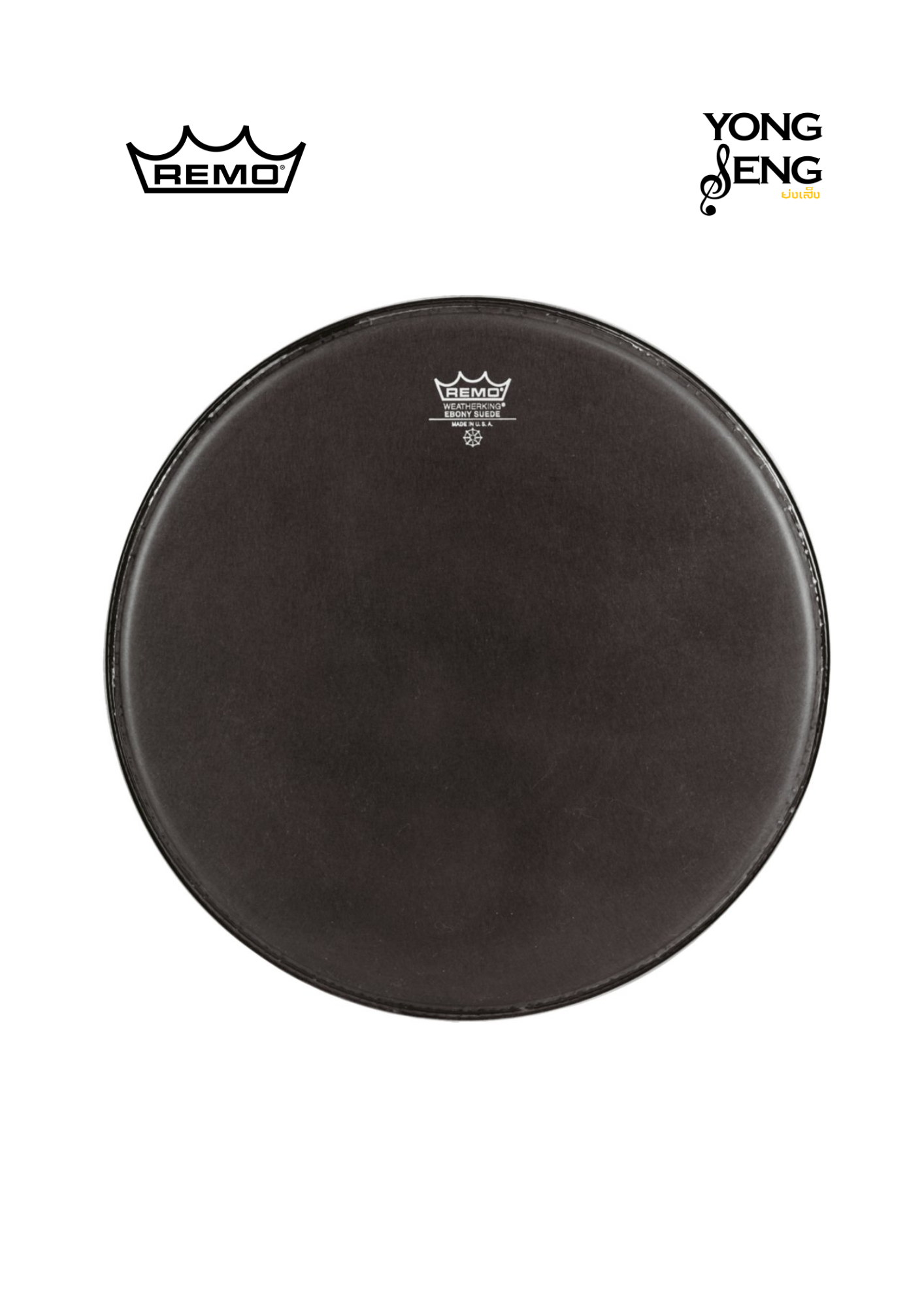 หนังกลอง Remo รุ่น Ebony Suede