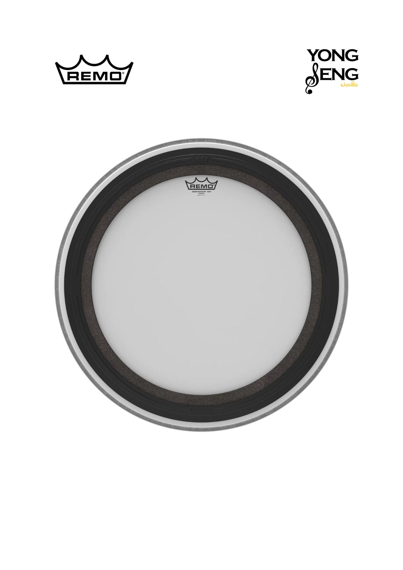 หนังกลอง Remo รุ่น Bass Ambassador Coated