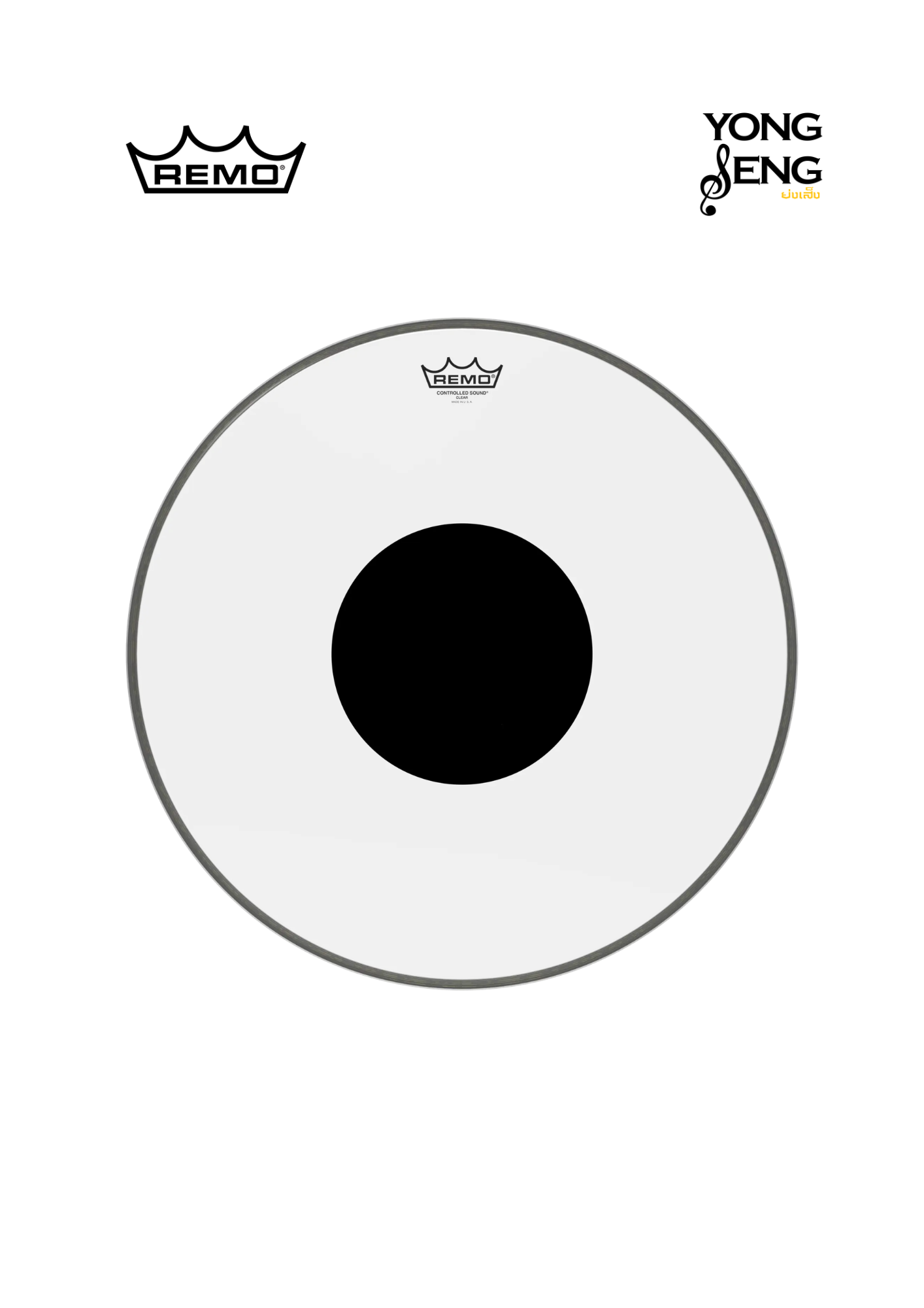 หนังกลอง Remo Controlled Sound (Black Dot On Top)