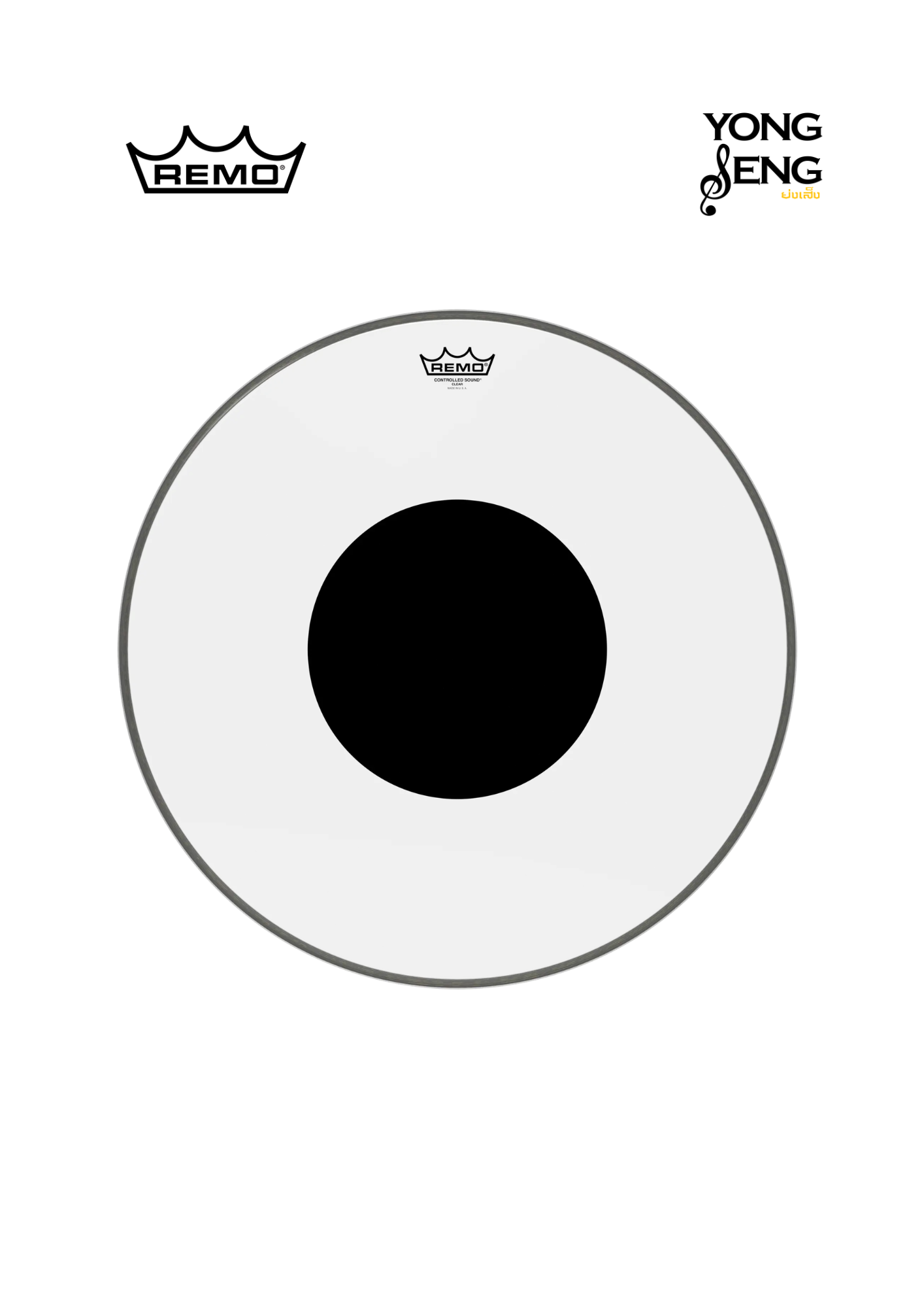 หนังกลอง Remo Controlled Sound (Black Dot On Top)