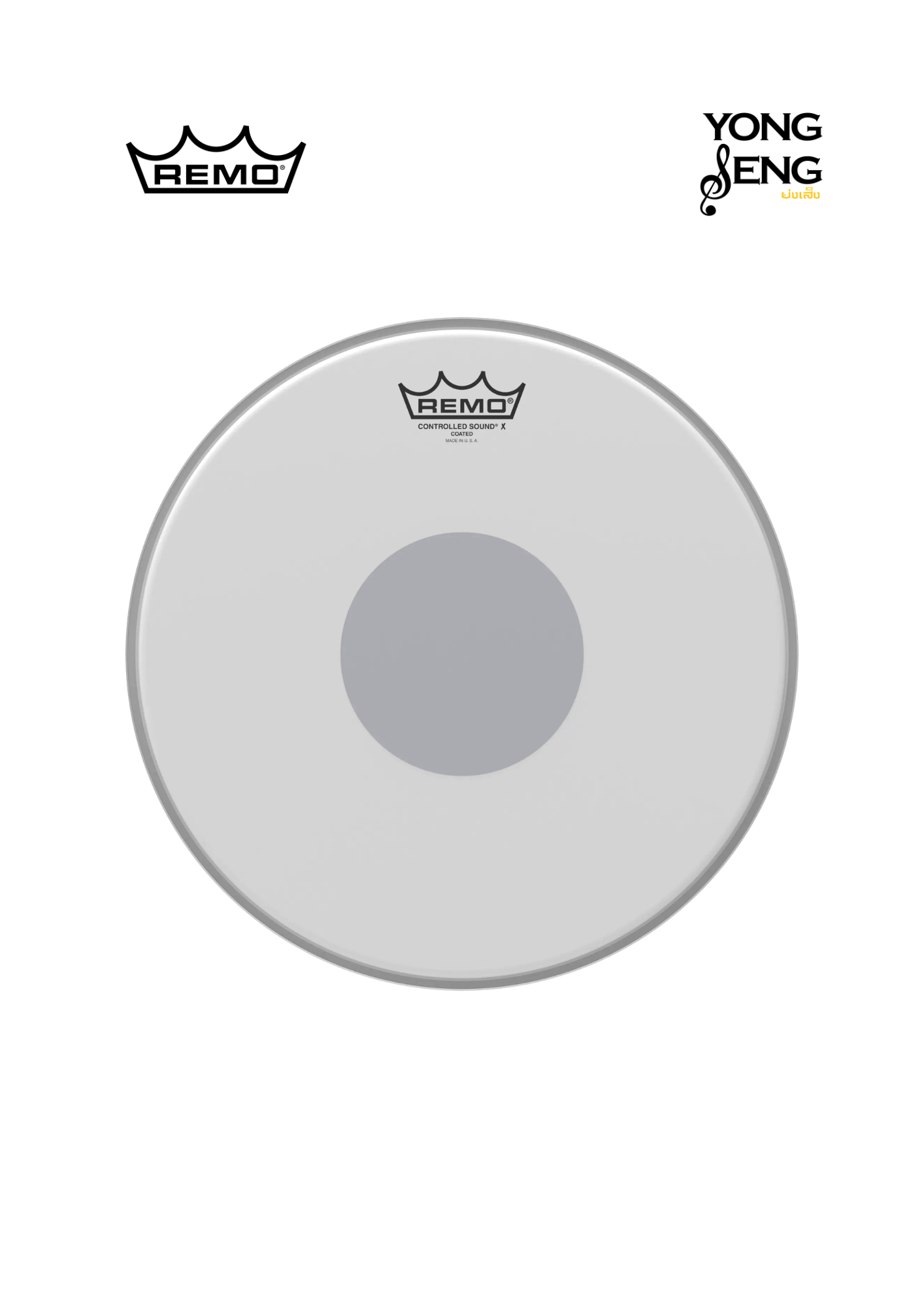 หนังกลอง Remo รุ่น Controlled Sound X Coated