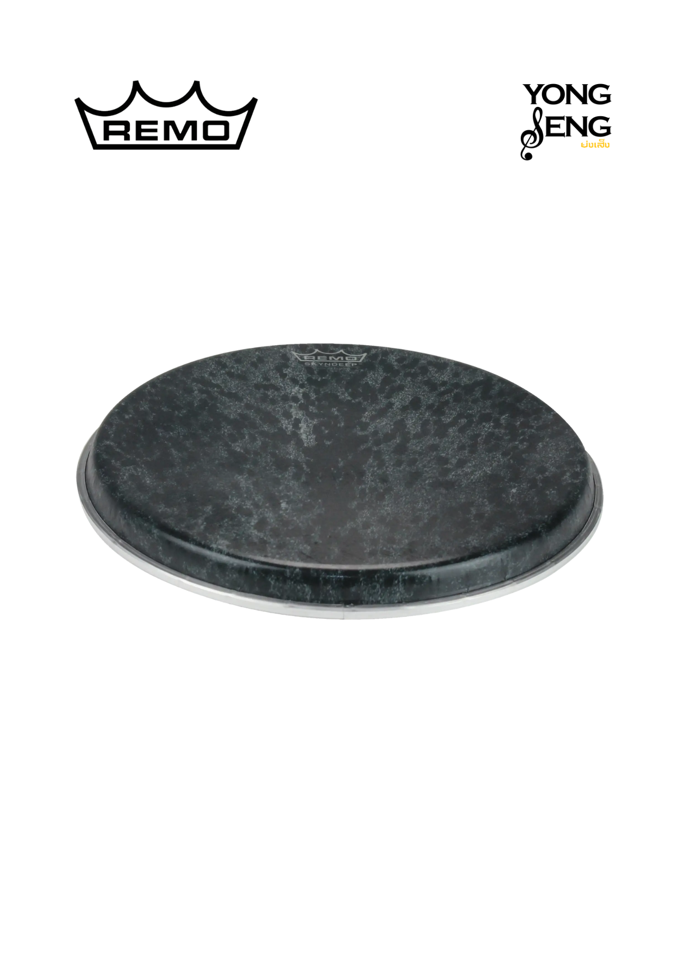 หนัง EN-Djembe Remo Skyndeep Black Fiberskyn 12" DJ-6012-70