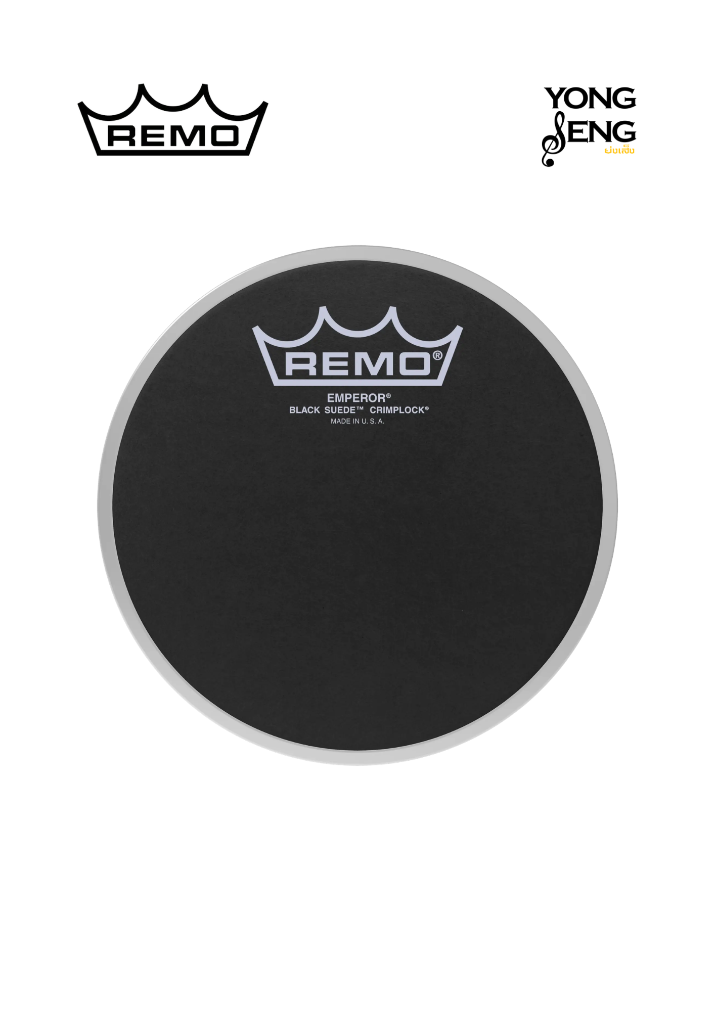 หนังกลอง Remo รุ่น Emperor Suede Black