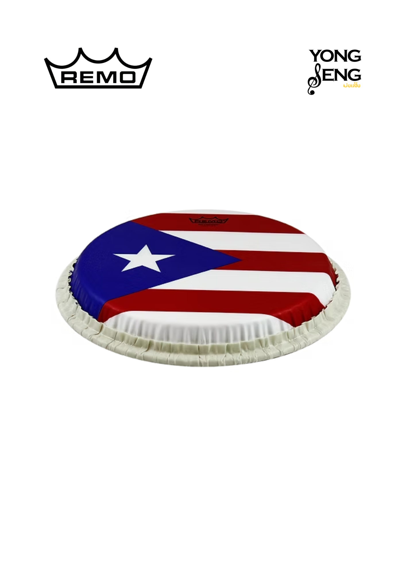 หนัง Conga Remo รุ่น Tucked Skyndeep - Puerto Rican Flag