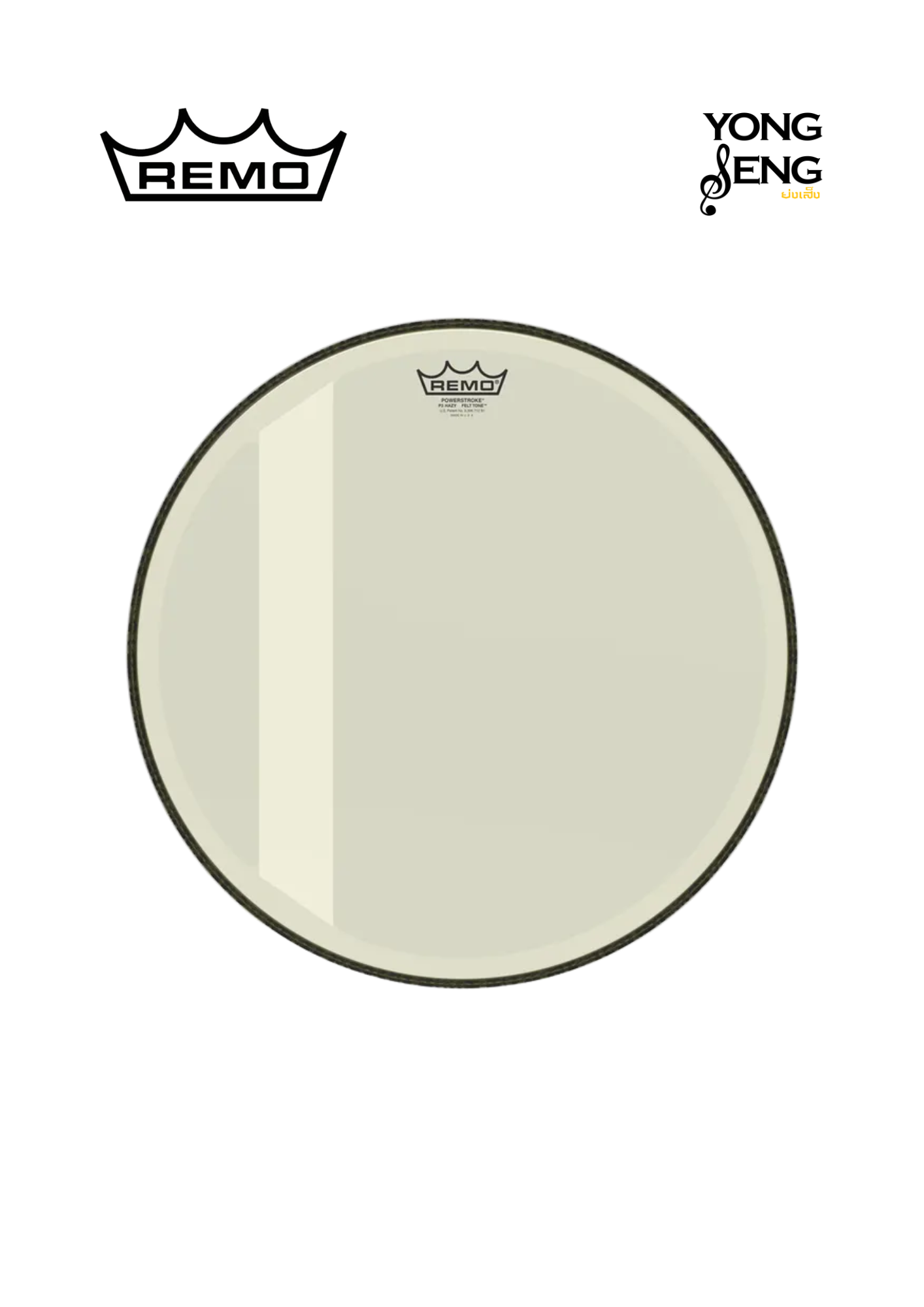 หนังกลอง Remo รุ่น Powerstroke3 Felt Tone Hazy